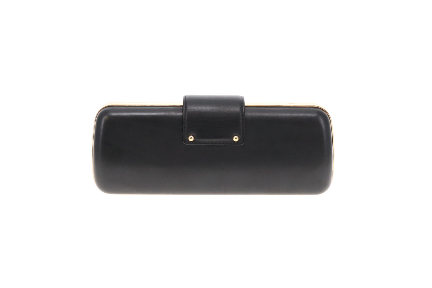 Louis Vuitton Minaudiere Black Long With Gold Hardware And Chain PL3151