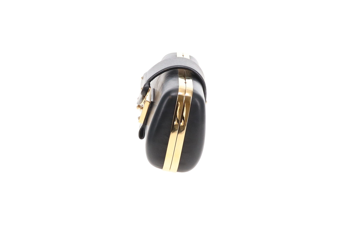 Louis Vuitton Minaudiere Black Long With Gold Hardware And Chain PL3151