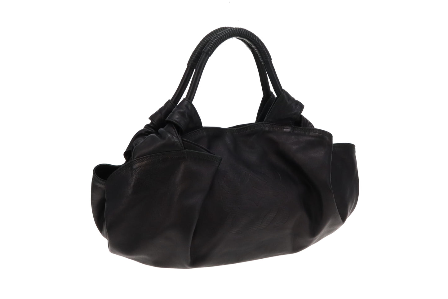 Loewe Black Super Soft Leather Nappa Aire Tote Bag