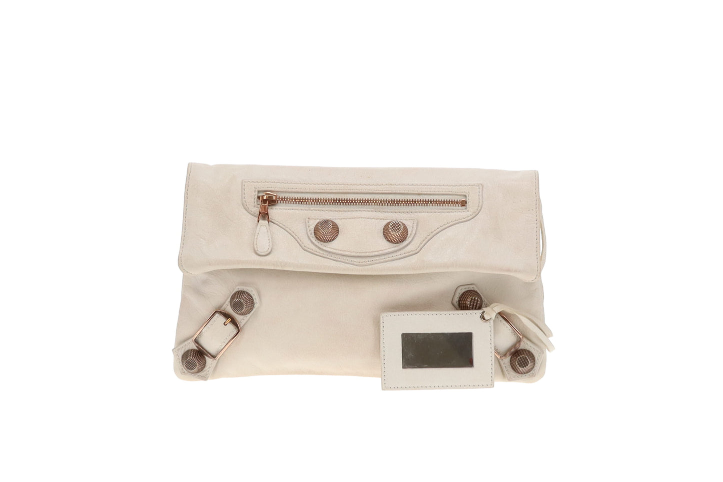 Balenciaga Arena Clutch In Ivory Calfskin Giant 12 Vintage