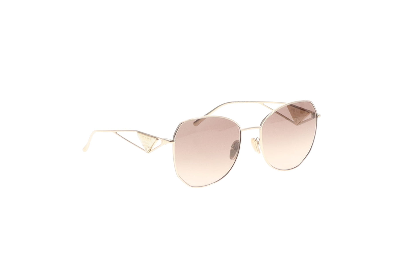 Prada Sunglasses SPR57Y Gold Tone Sunglasses