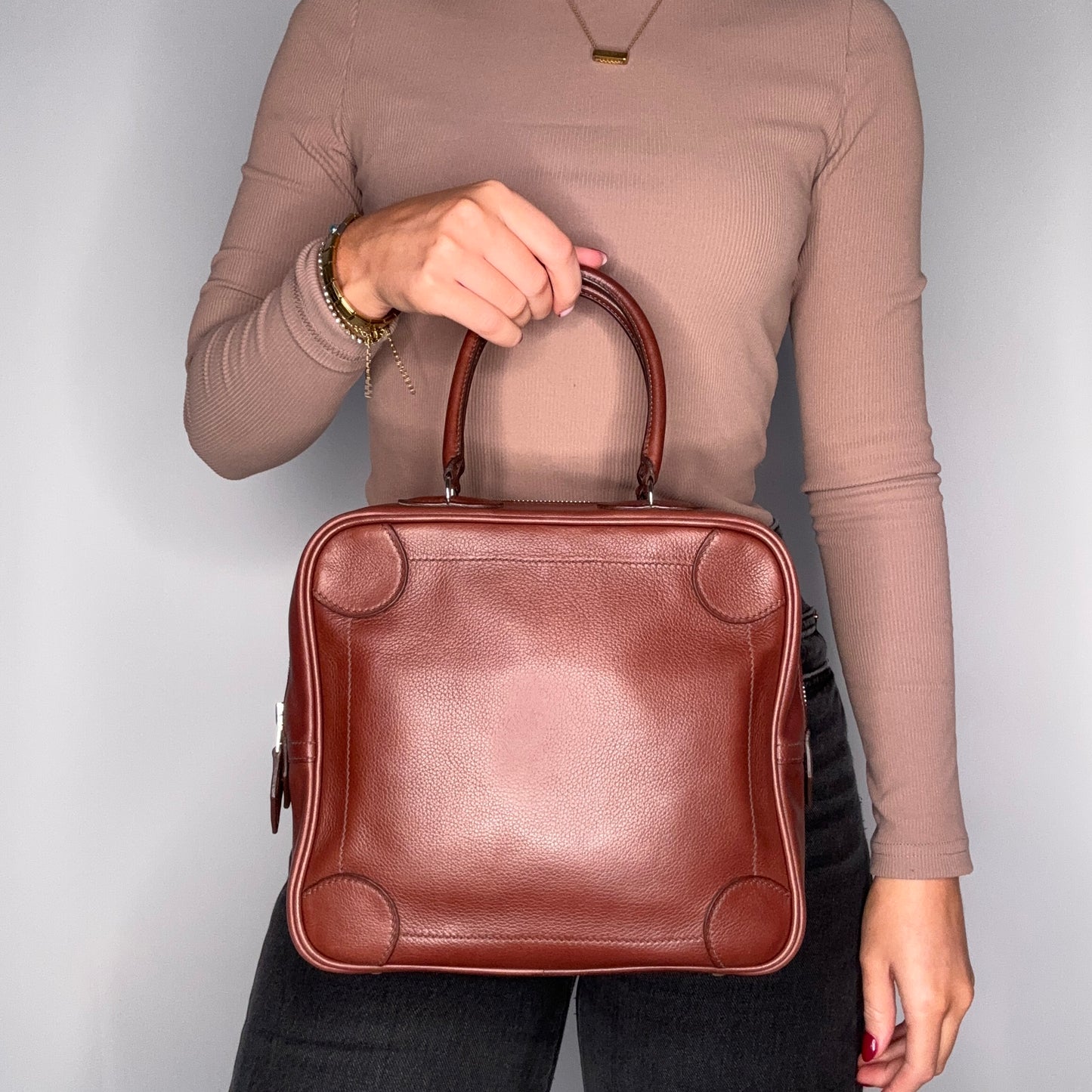 Hermes Omnibus PM Evergrain Havane