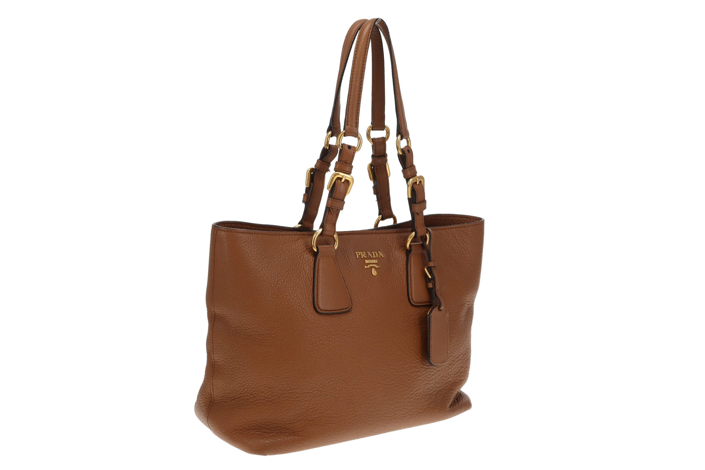 Prada Tan Vitello Daino Tote