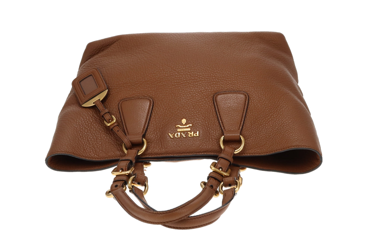 Prada Tan Vitello Daino Tote