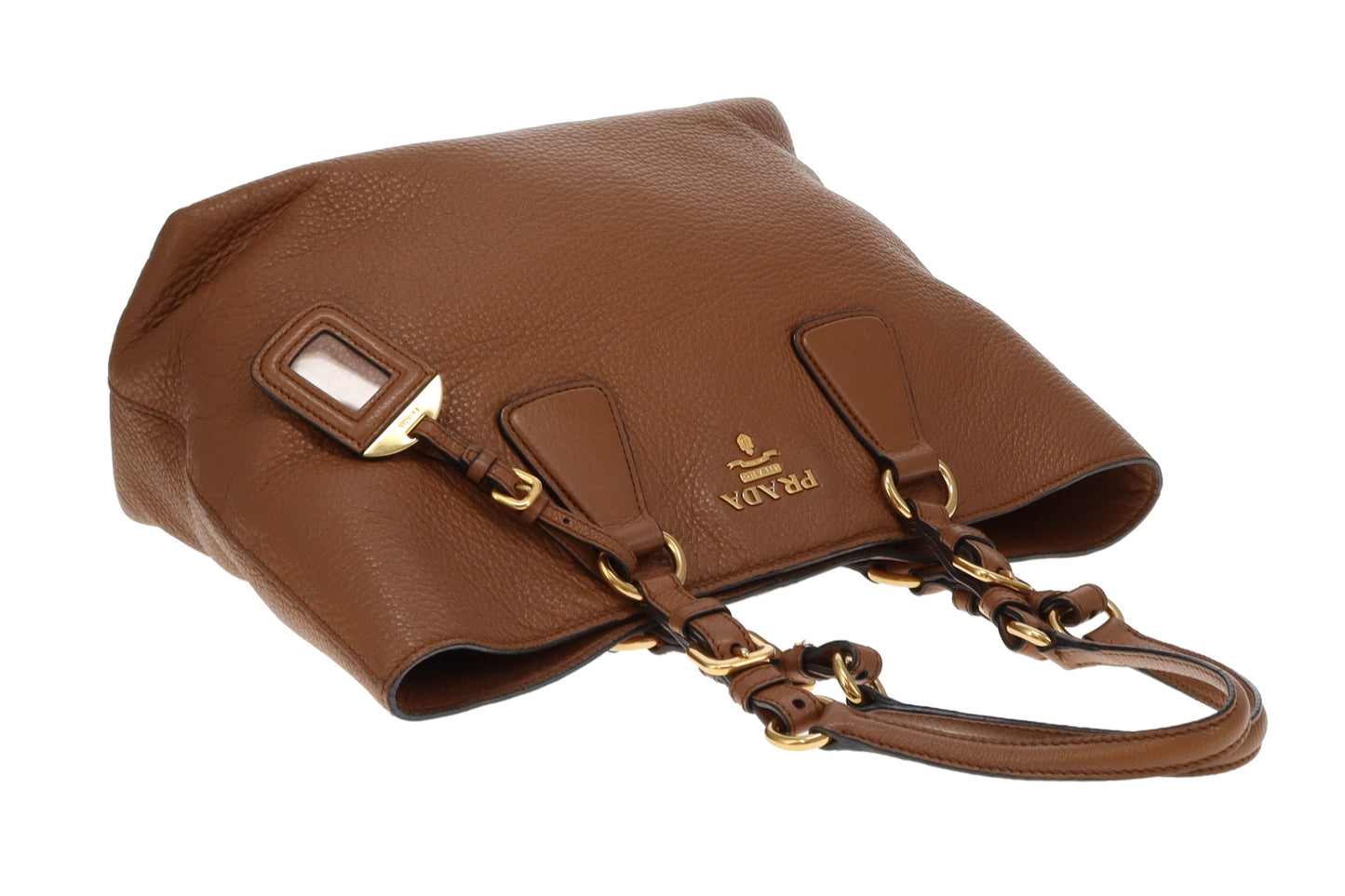 Prada Tan Vitello Daino Tote