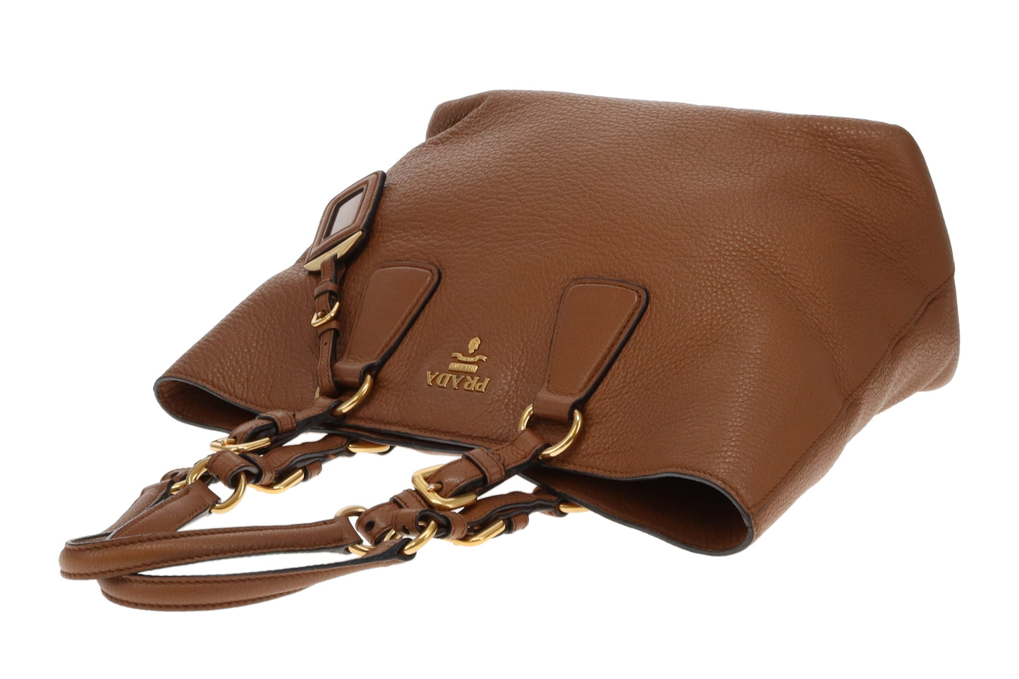 Prada Tan Vitello Daino Tote