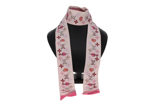 Louis Vuitton A la Folie BB Bandeau Pink 100% Silk