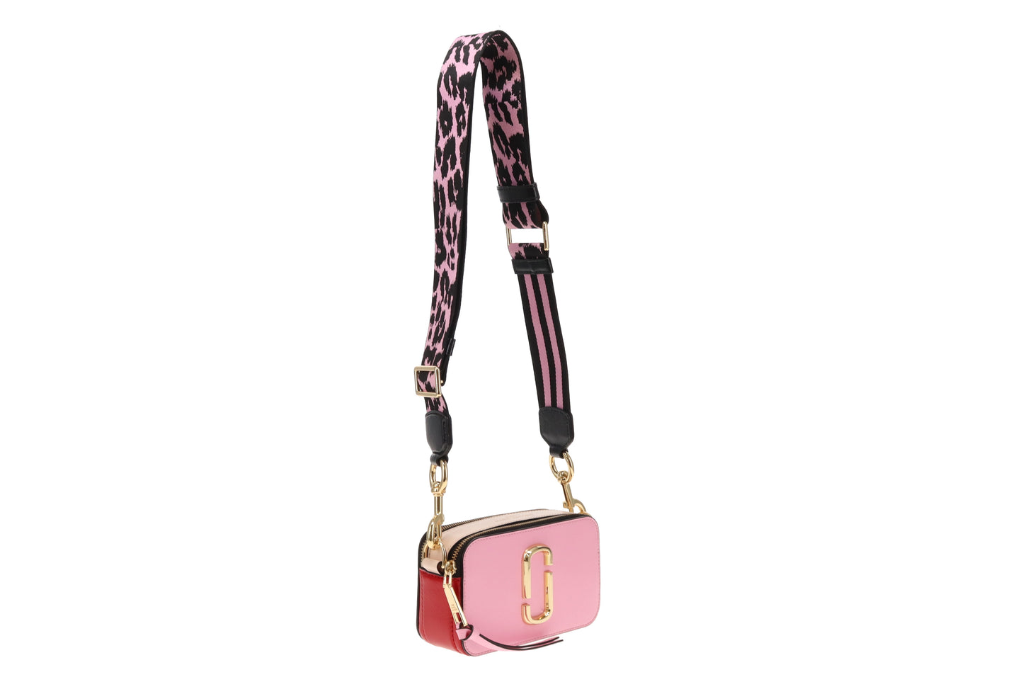 Marc Jacobs Pink and Red Snapshot with Cheetah Strap