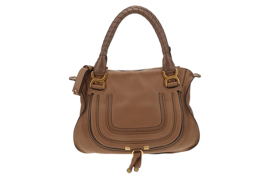 Chloe Brown Leather Medium Marcie Satchel