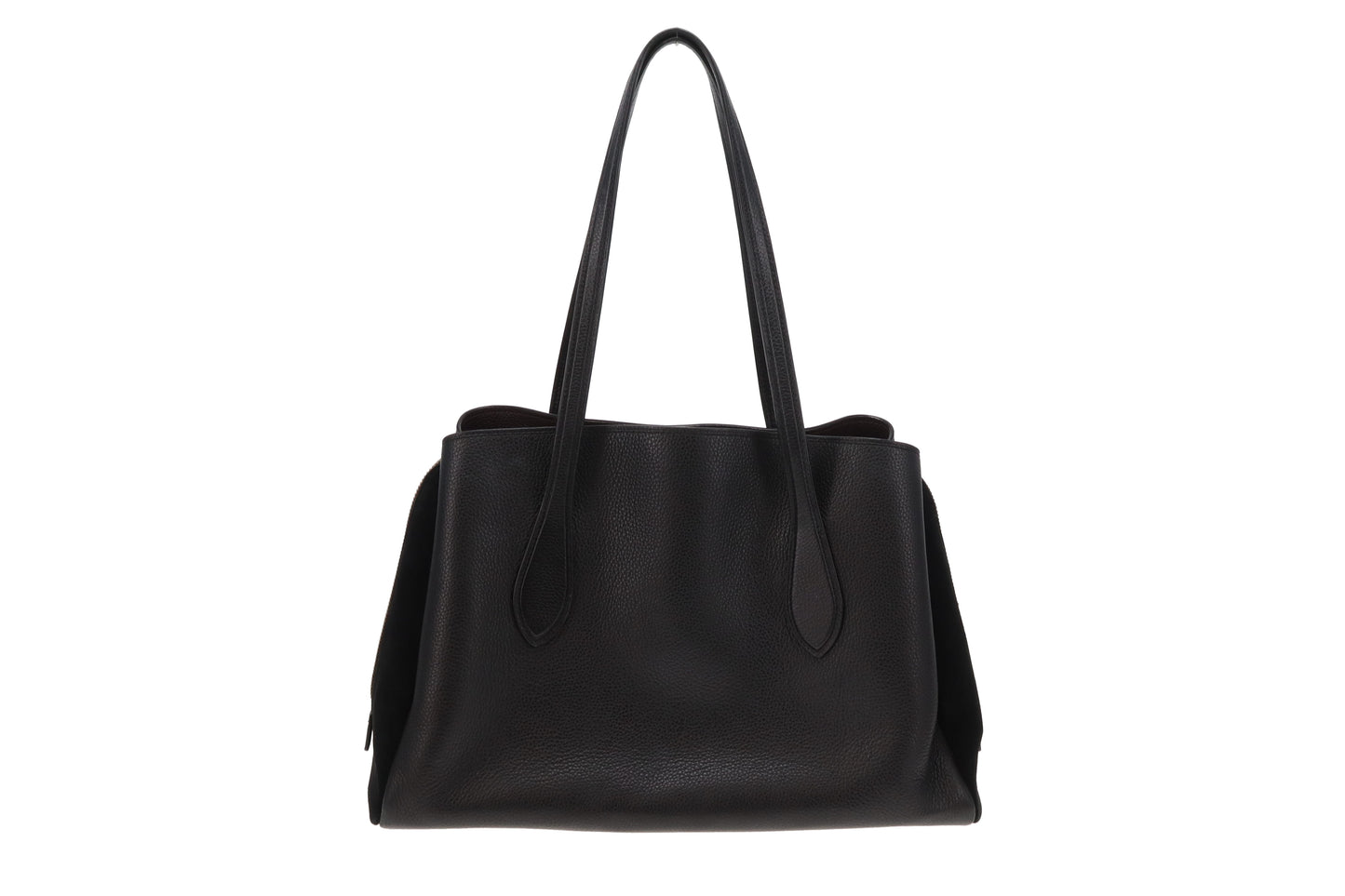 Coach Black Leather and Suede Lora Carryall
