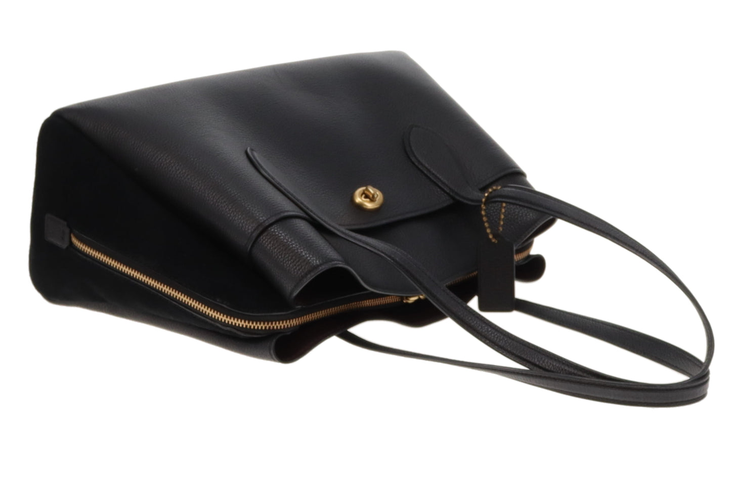 Coach Black Leather and Suede Lora Carryall