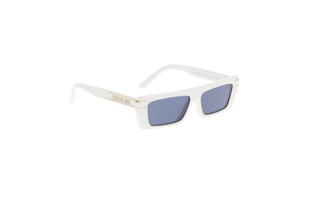 Dior Signature S2U White Slim Sunglasses