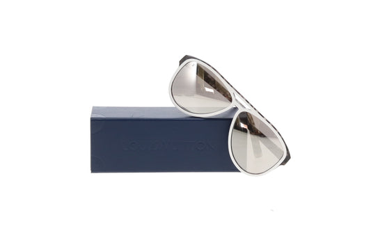 Louis Vuitton Tortoise Shell and White Frame Mowani Sunglasses Z2306W