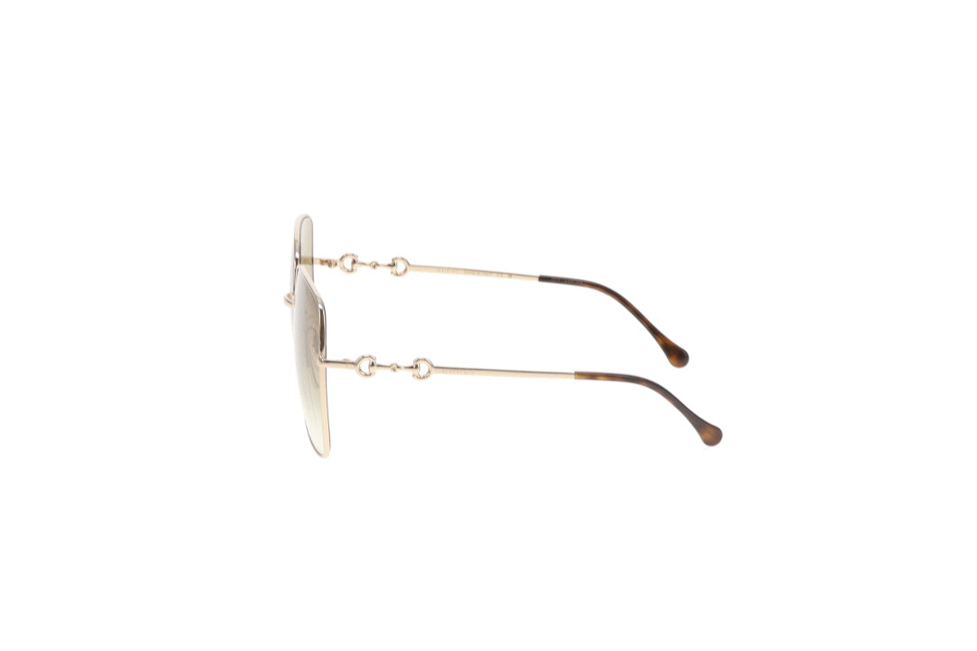 Gucci Rectangle Sunglasses Large Lens Horsebit Arms GG0879S
