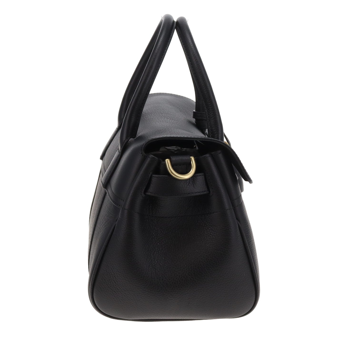 Mulberry Bayswater Satchel Small Black Small Classic Grain