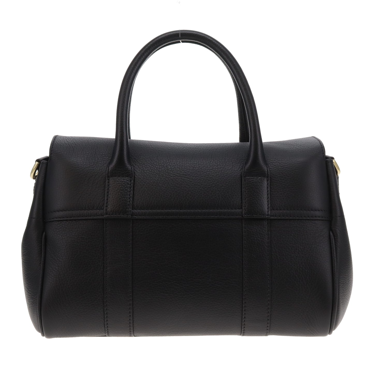 Mulberry Bayswater Satchel Small Black Small Classic Grain
