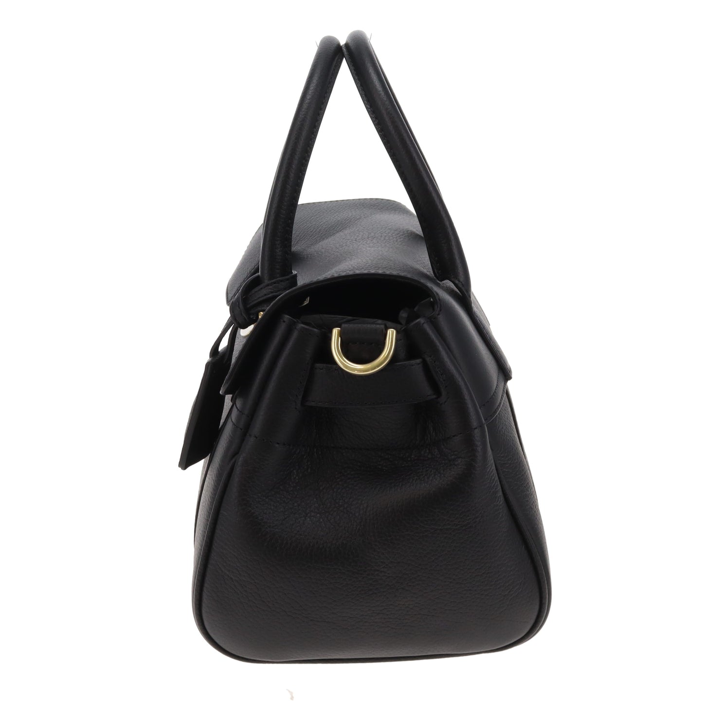Mulberry Bayswater Satchel Small Black Small Classic Grain