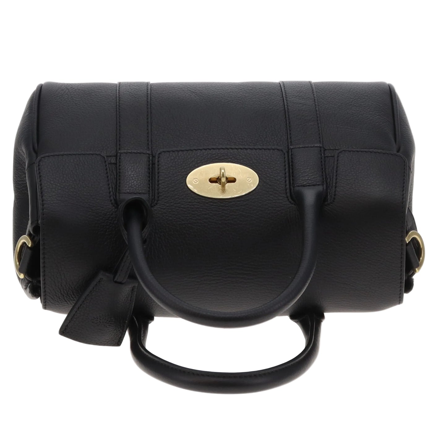 Mulberry Bayswater Satchel Small Black Small Classic Grain