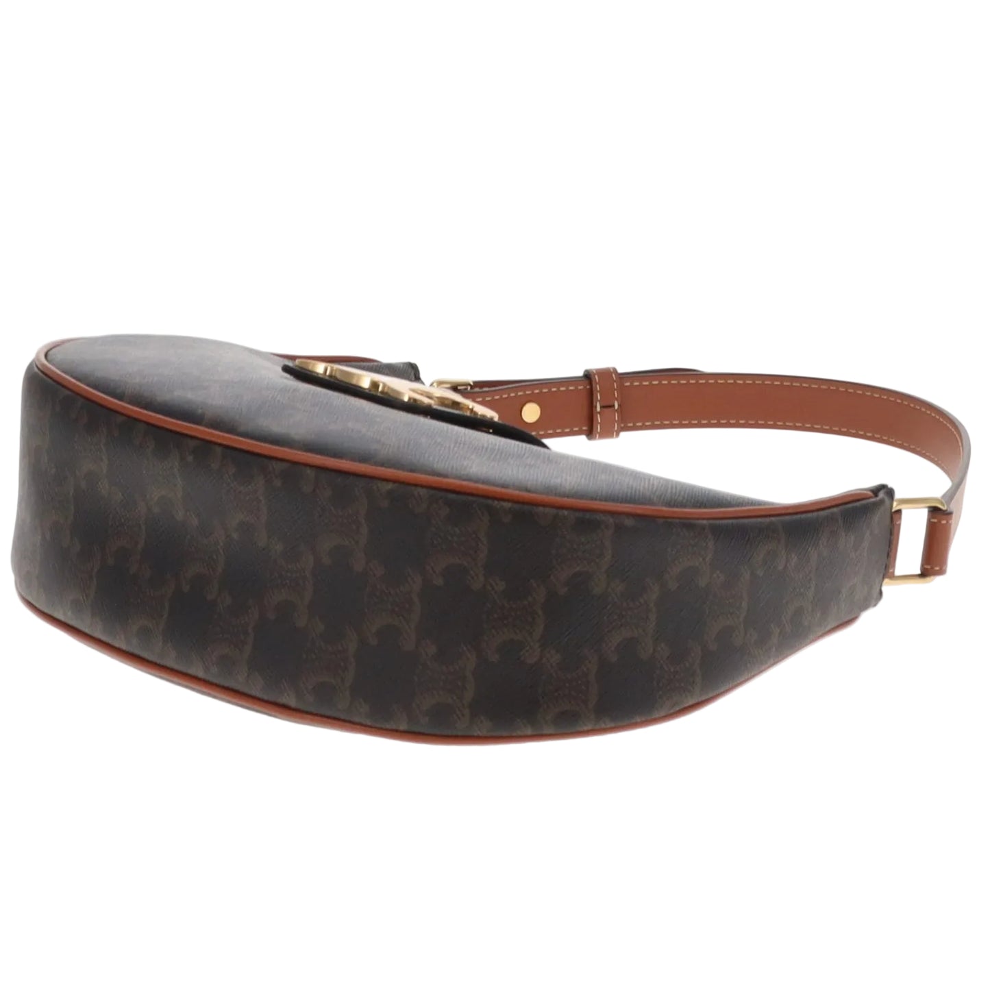 Celine Ava Medium Triomphe Canvas and Leather Bag 2024