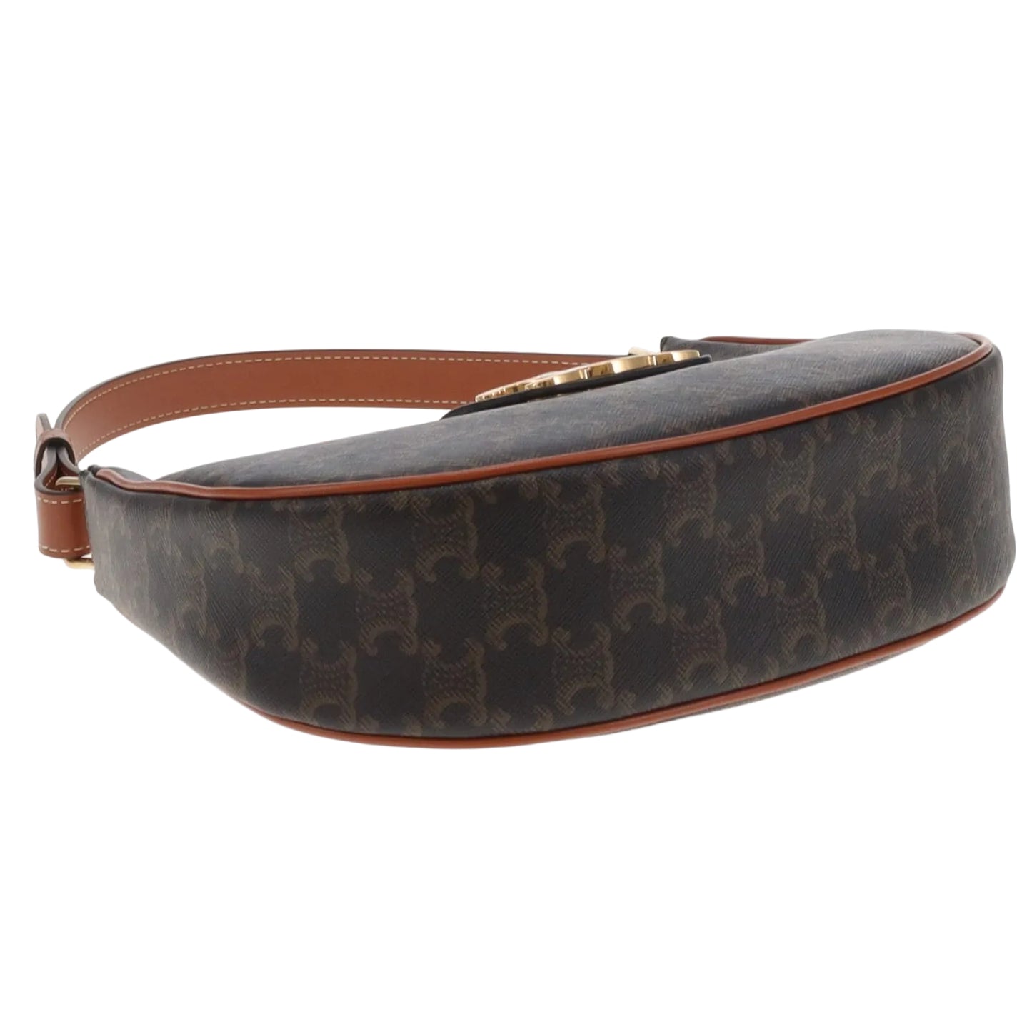 Celine Ava Medium Triomphe Canvas and Leather Bag 2024