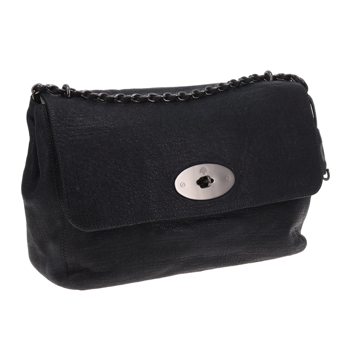 Mulberry Lily Oversized Black Sparkle Tweed Effect Leather GMHW