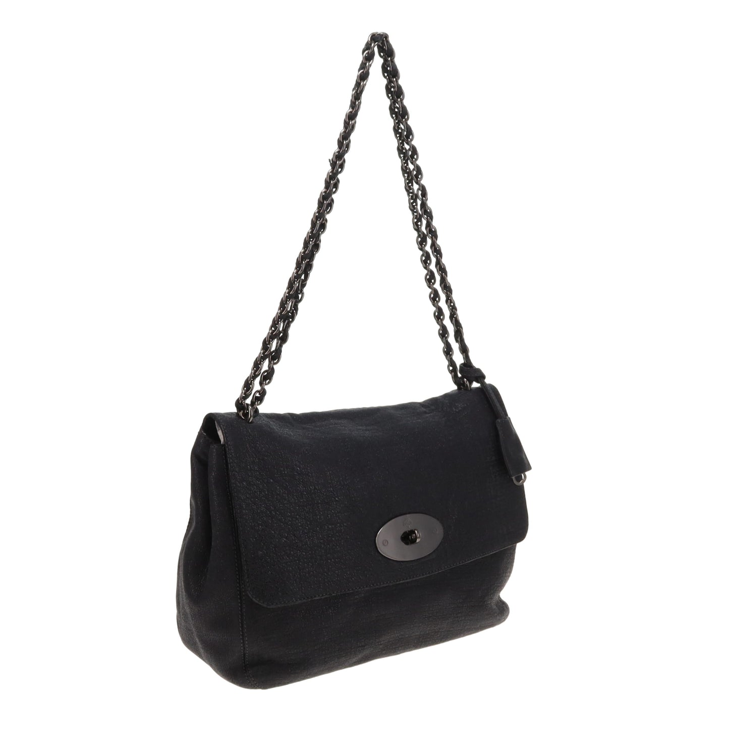 Mulberry Lily Oversized Black Sparkle Tweed Effect Leather GMHW