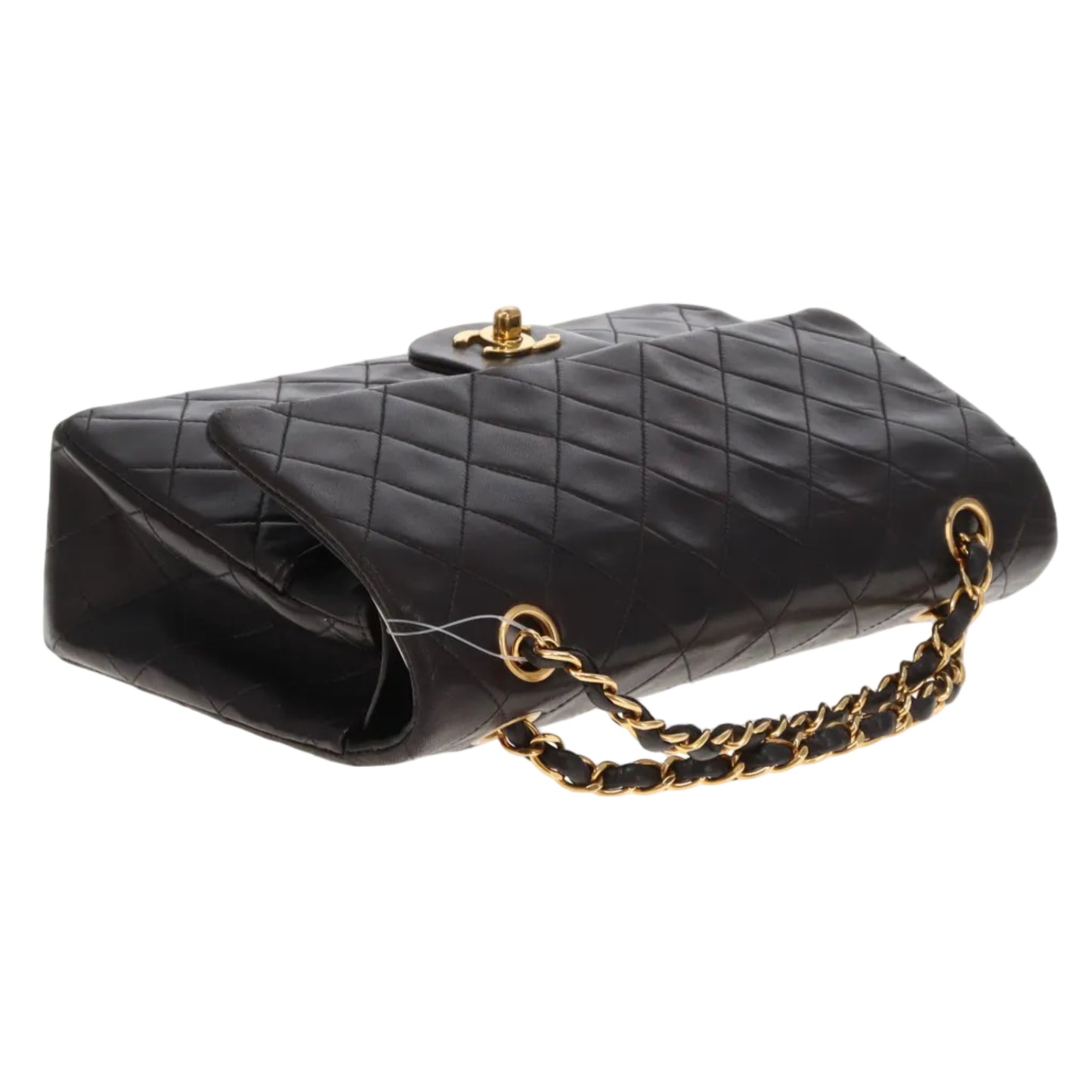 Chanel Classic Double Flap Medium Black Lambskin GHW  (3 series - 94/96)