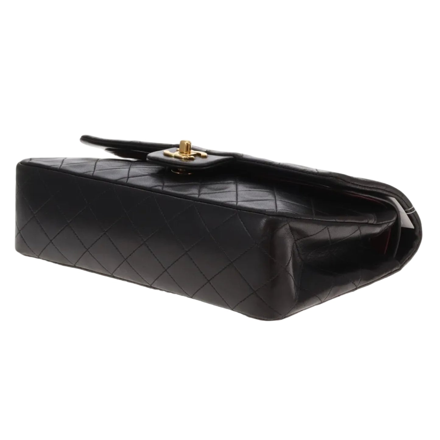 Chanel Classic Double Flap Medium Black Lambskin GHW  (3 series - 94/96)