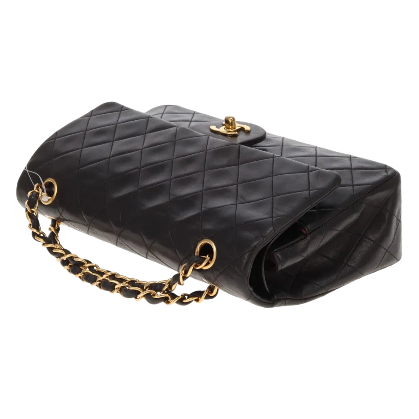 Chanel Classic Double Flap Medium Black Lambskin GHW  (3 series - 94/96)