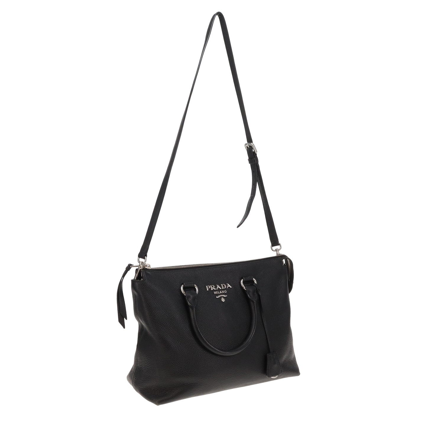 Prada 2 Way Bag Black SHW