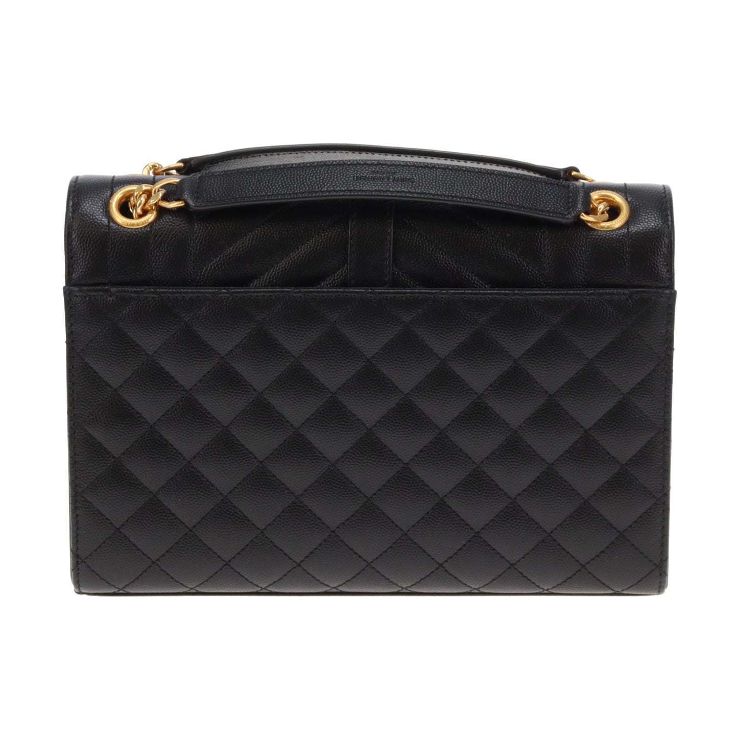 Saint Laurent Envelope Chain Bag Medium Black GHW 2024