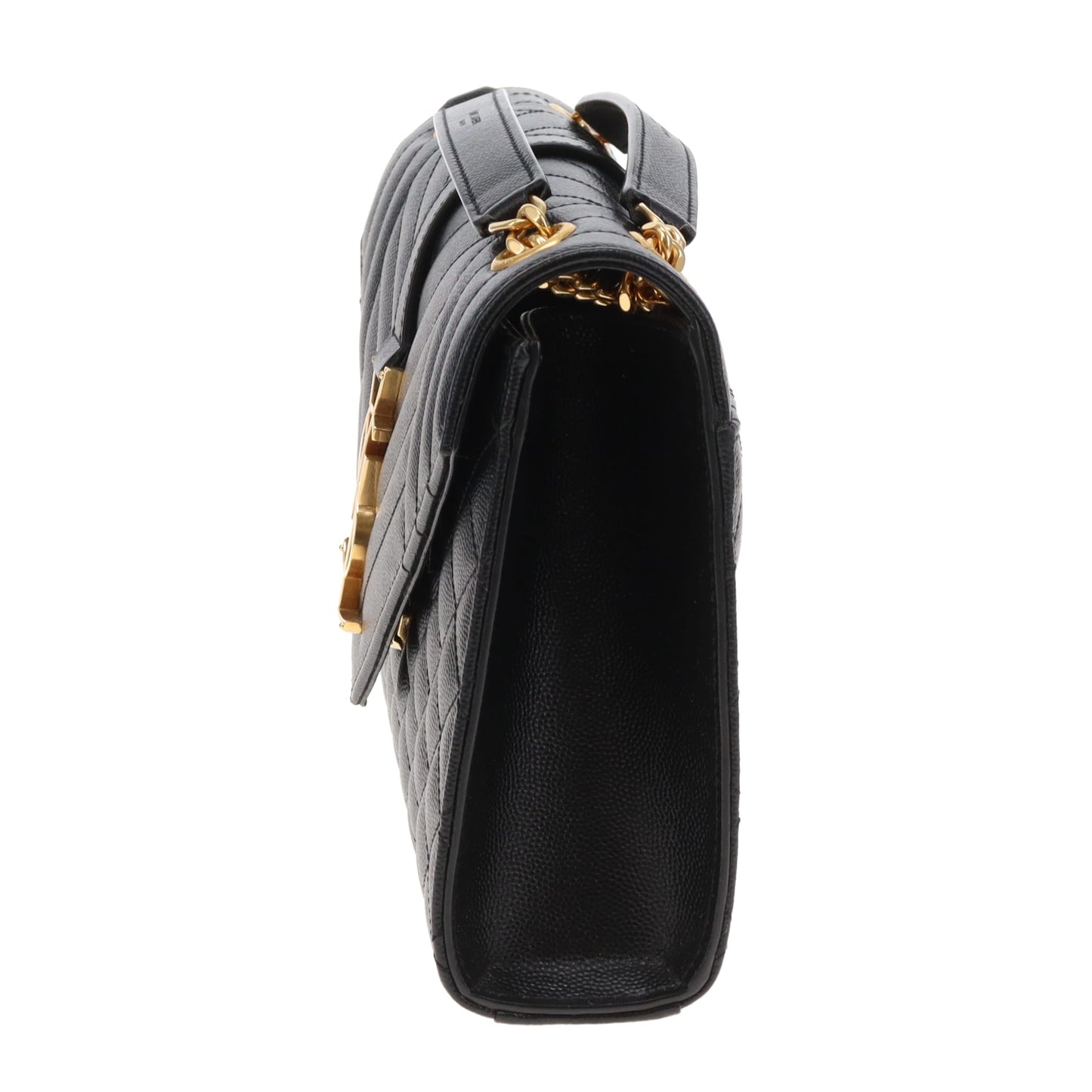 Saint Laurent Envelope Chain Bag Medium Black GHW 2024