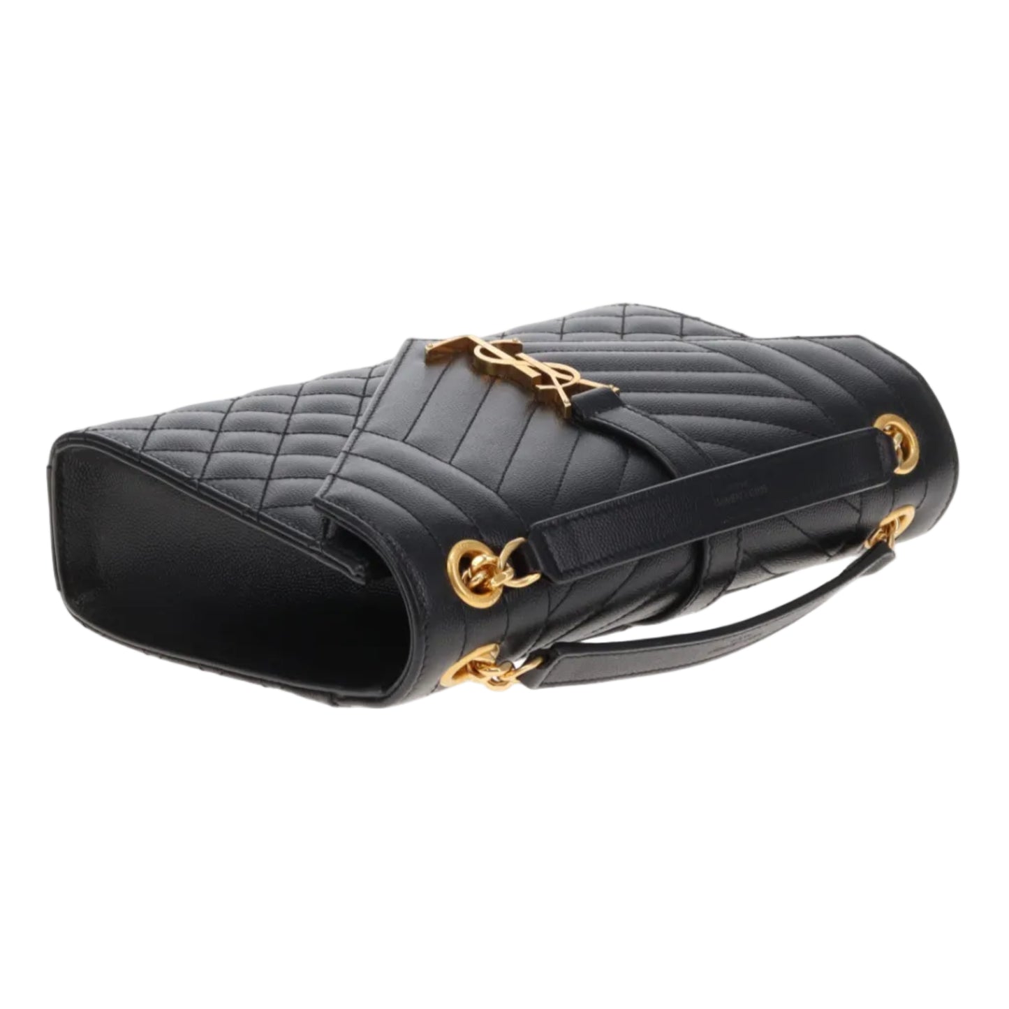 Saint Laurent Envelope Chain Bag Medium Black GHW 2024