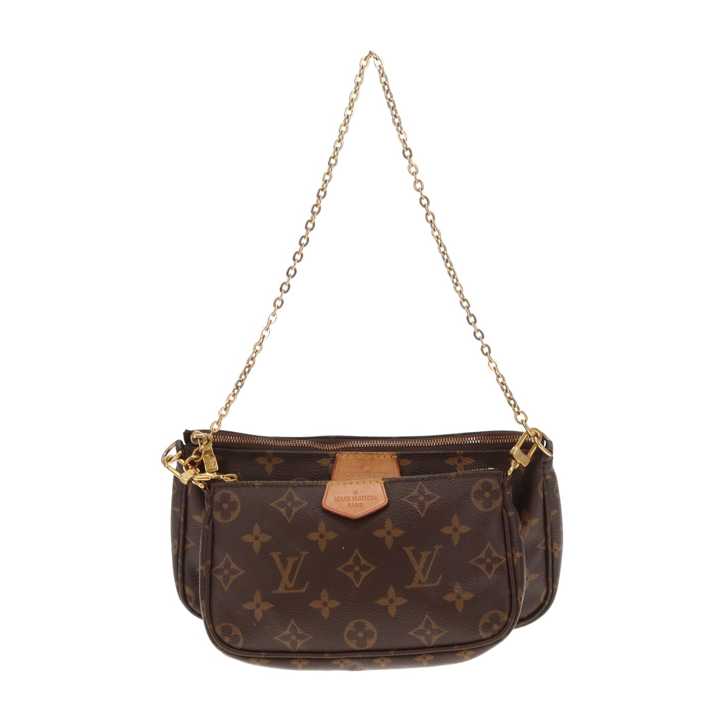 Louis Vuitto Multi-Pochette Monogram With Khaki Cotton Strap