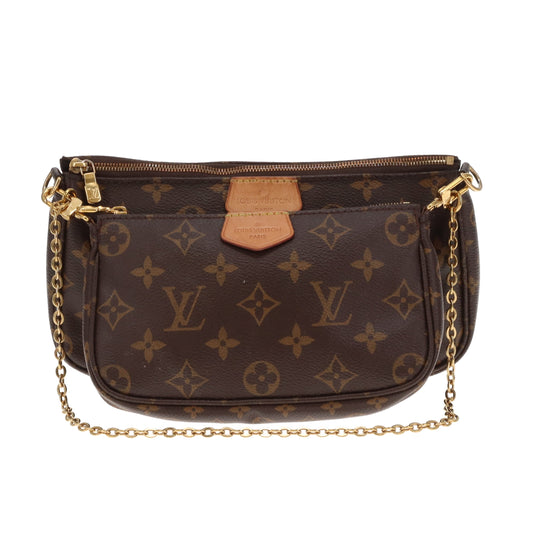 Louis Vuitto Multi-Pochette Monogram With Khaki Cotton Strap