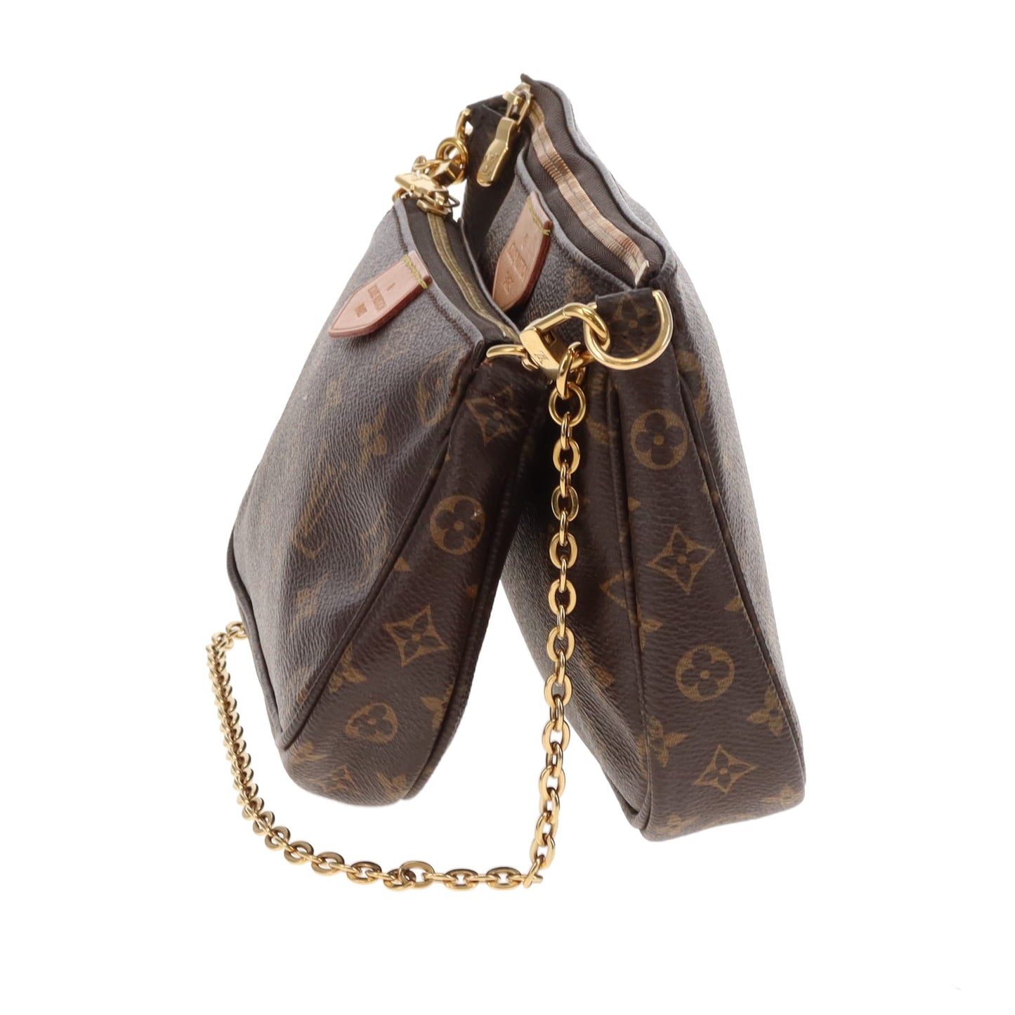 Louis Vuitto Multi-Pochette Monogram With Khaki Cotton Strap