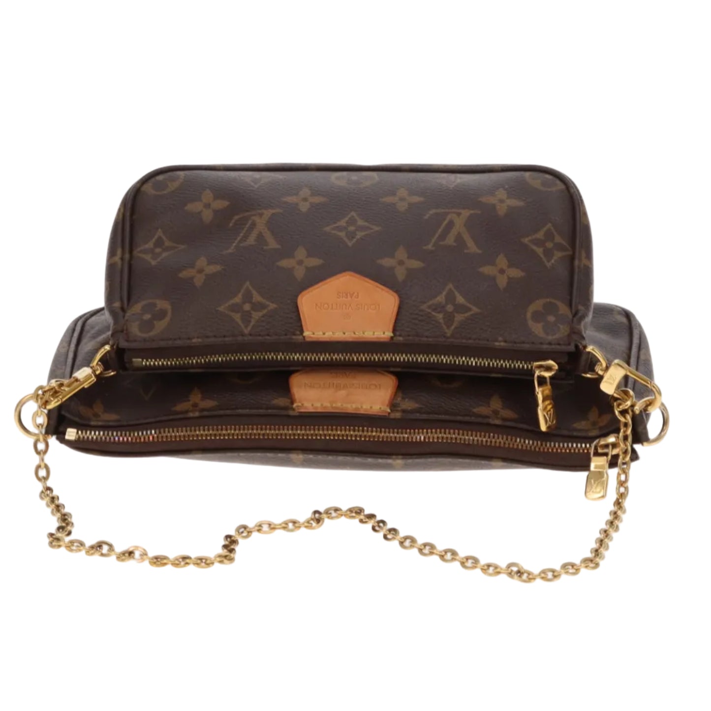 Louis Vuitto Multi-Pochette Monogram With Khaki Cotton Strap
