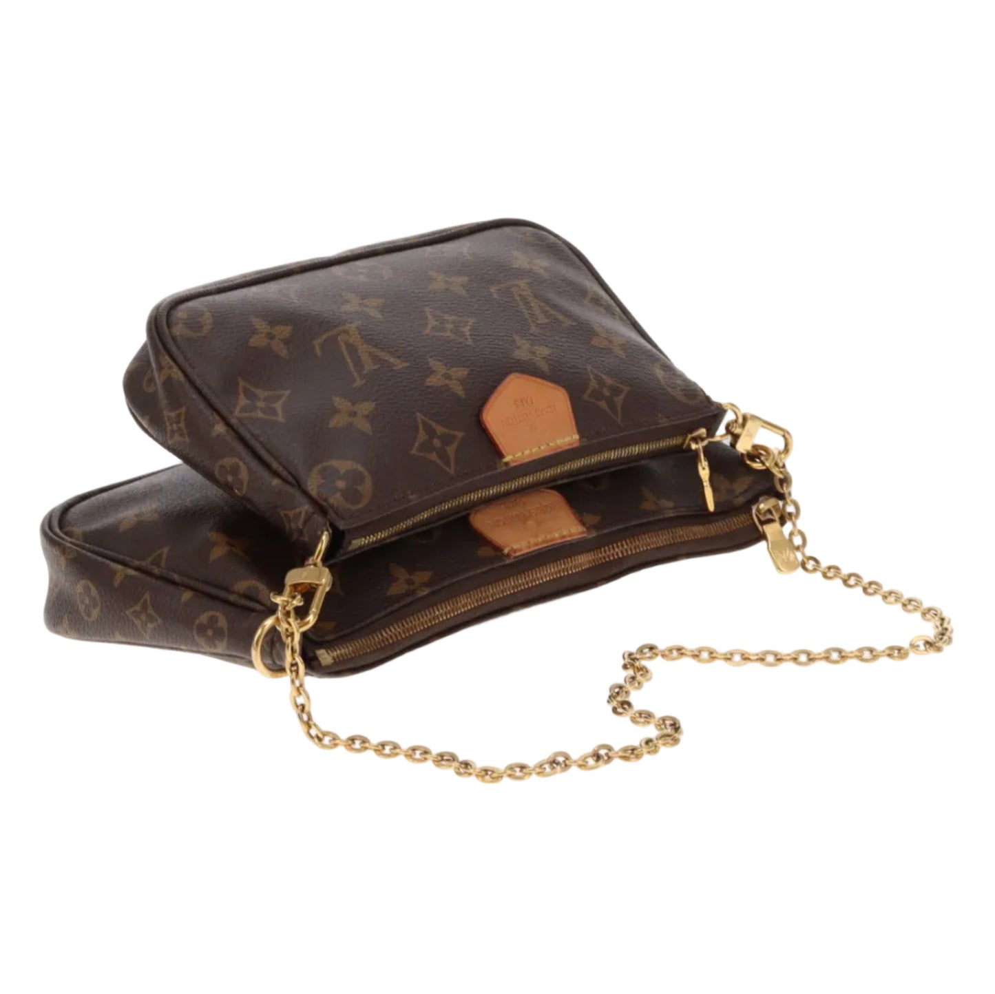 Louis Vuitto Multi-Pochette Monogram With Khaki Cotton Strap