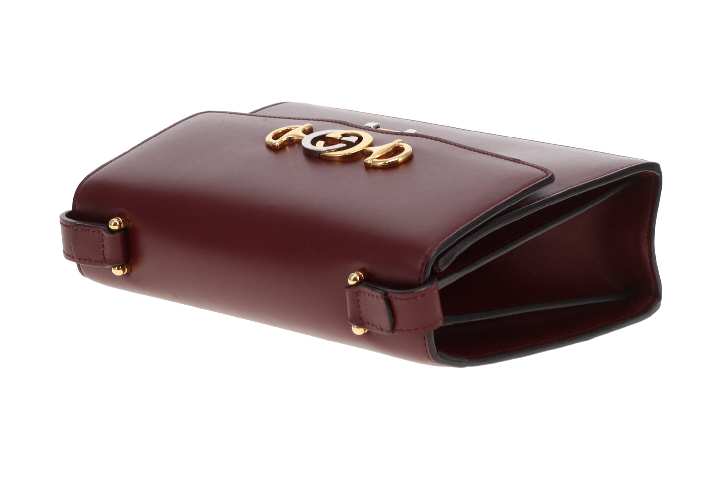 Gucci Zumi Flap Crossbody Bag In Merlot