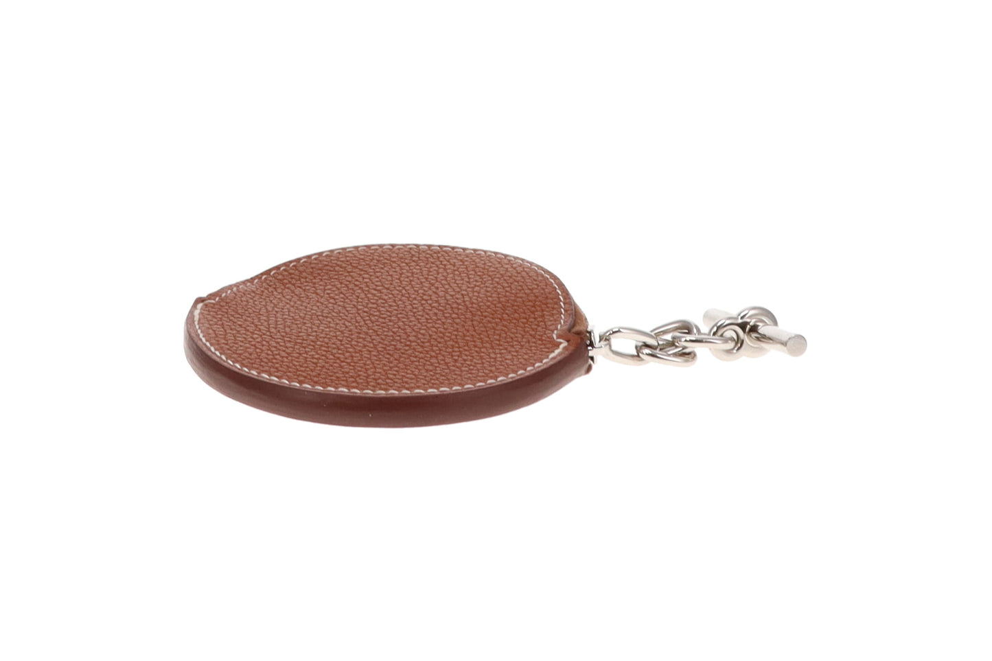 Hermes Strap Change Purse Barenia Faubourg Calfskin & Palladium