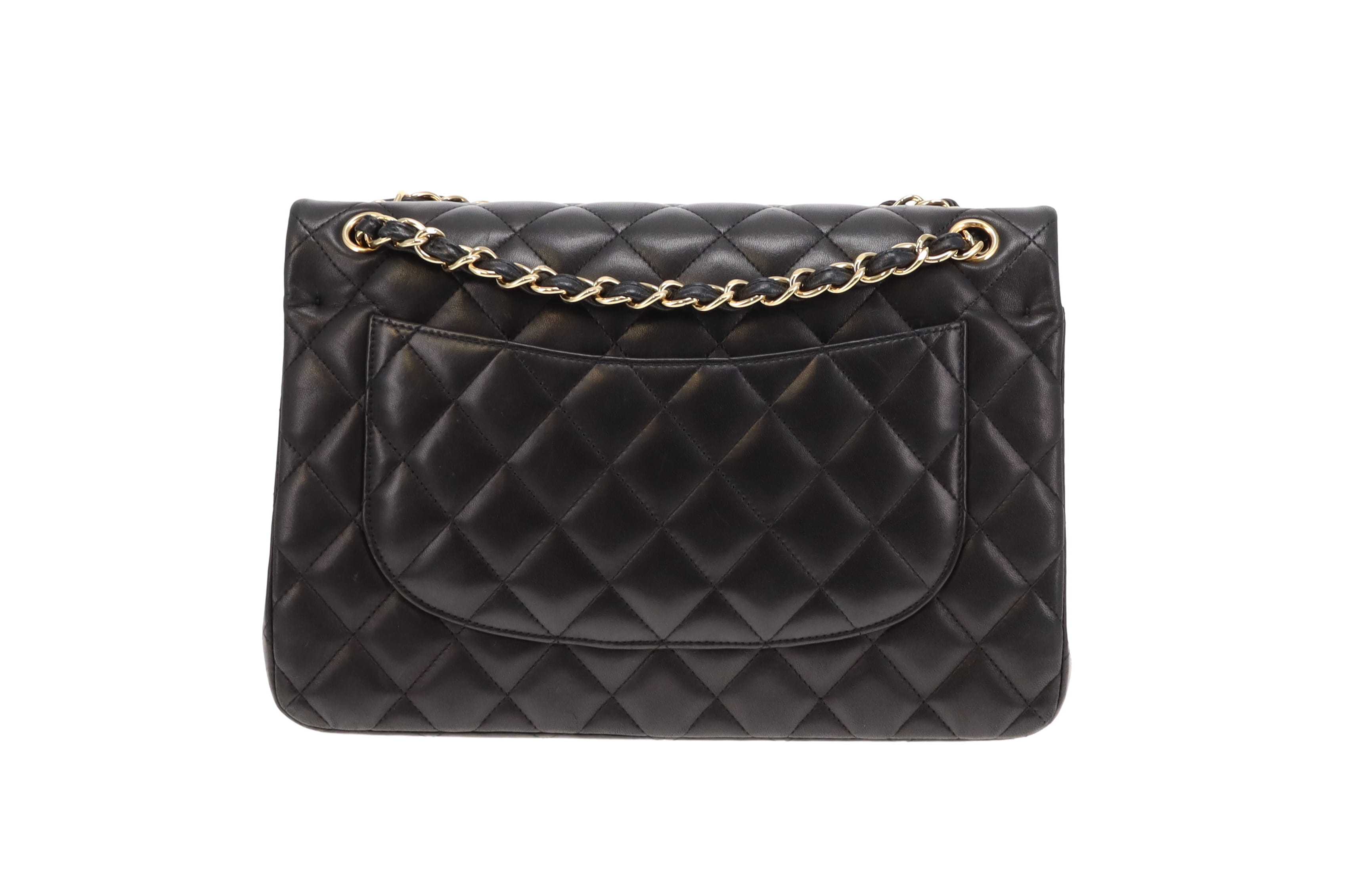 Chanel lambskin double flap bag best sale