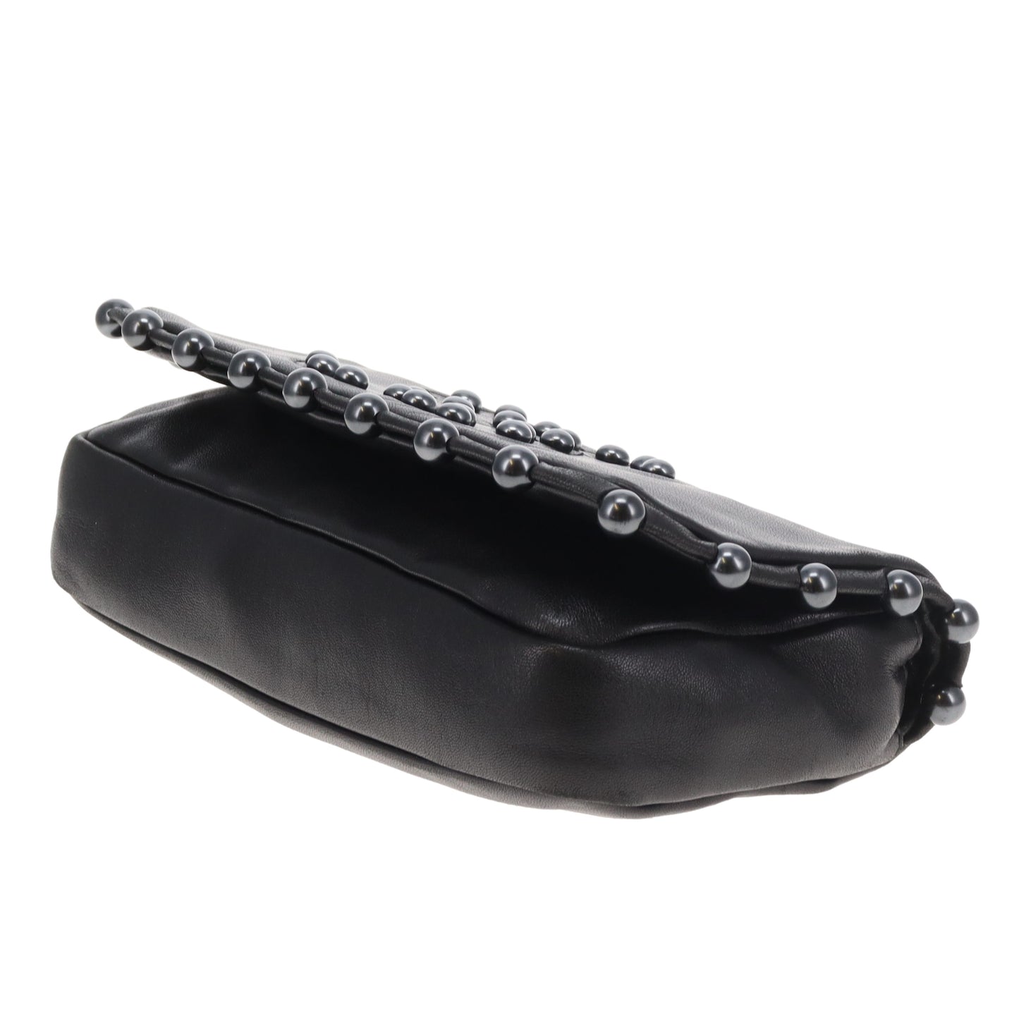 Chanel CC Pearl Obsession Small Flap Bag Black Lambskin 2008