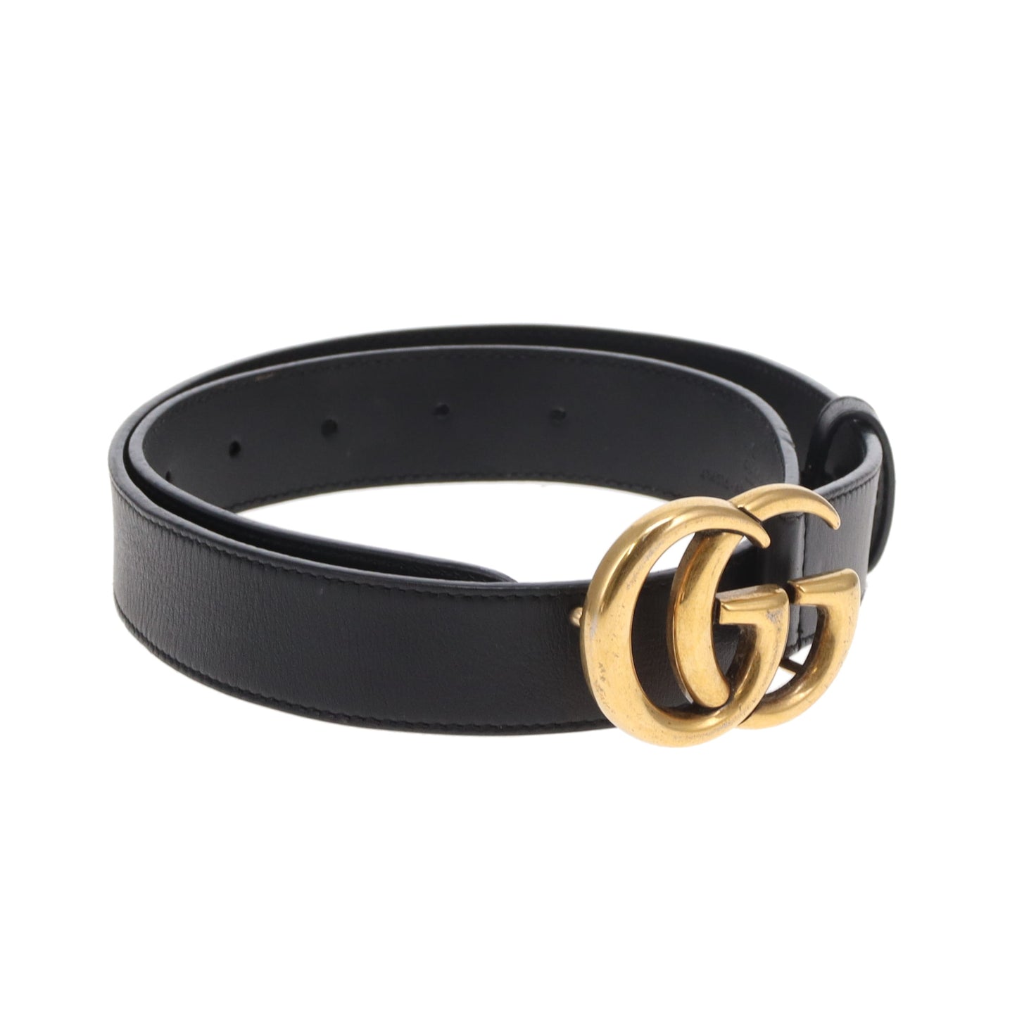 Gucci 3cm Belt GG Black GHW 80cm
