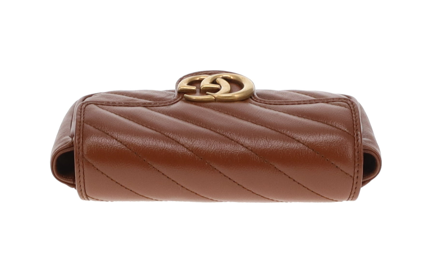 Gucci Marmont Supermini Brown Leather GHW