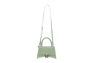 Balenciaga Mint Croc Embossed leather Small Hourglass