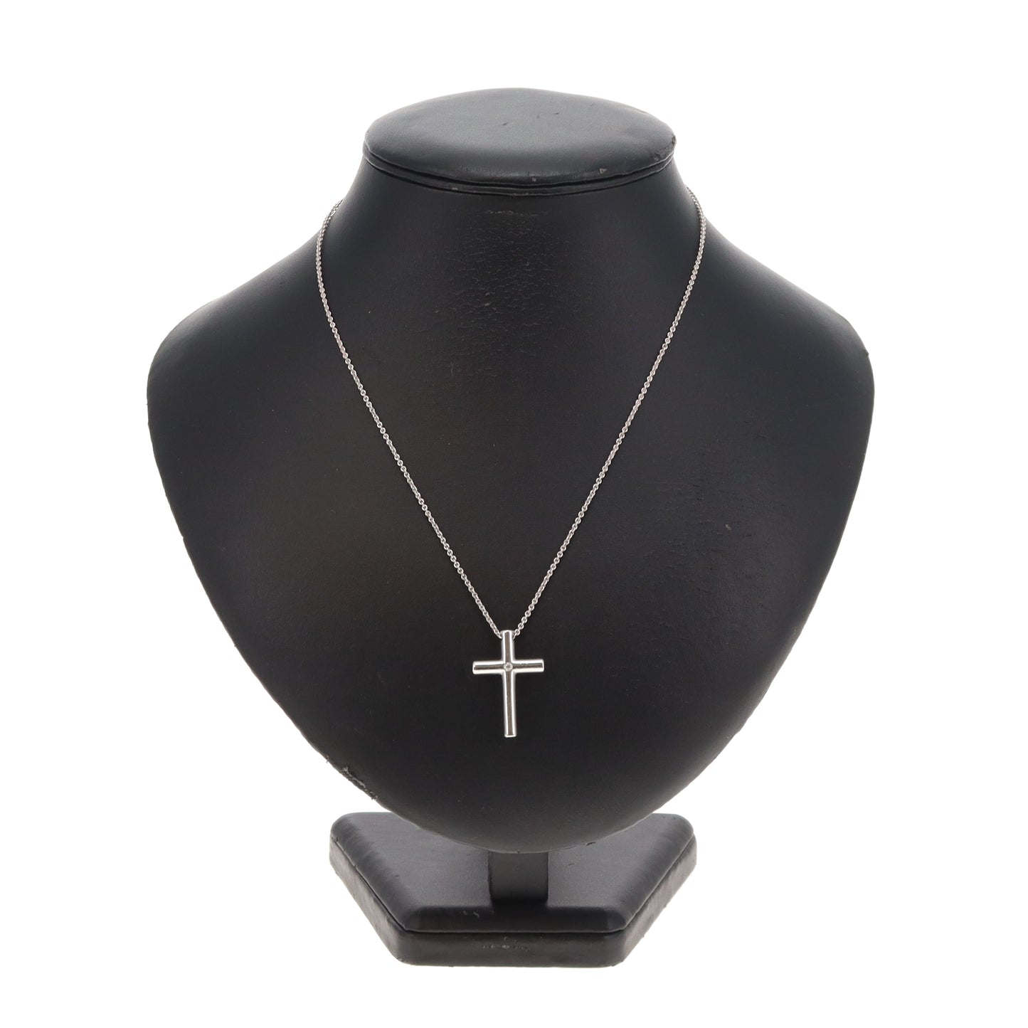 Tiffany & Co Cross Pendant On Chain By Elsa Peretti Sterling Silver