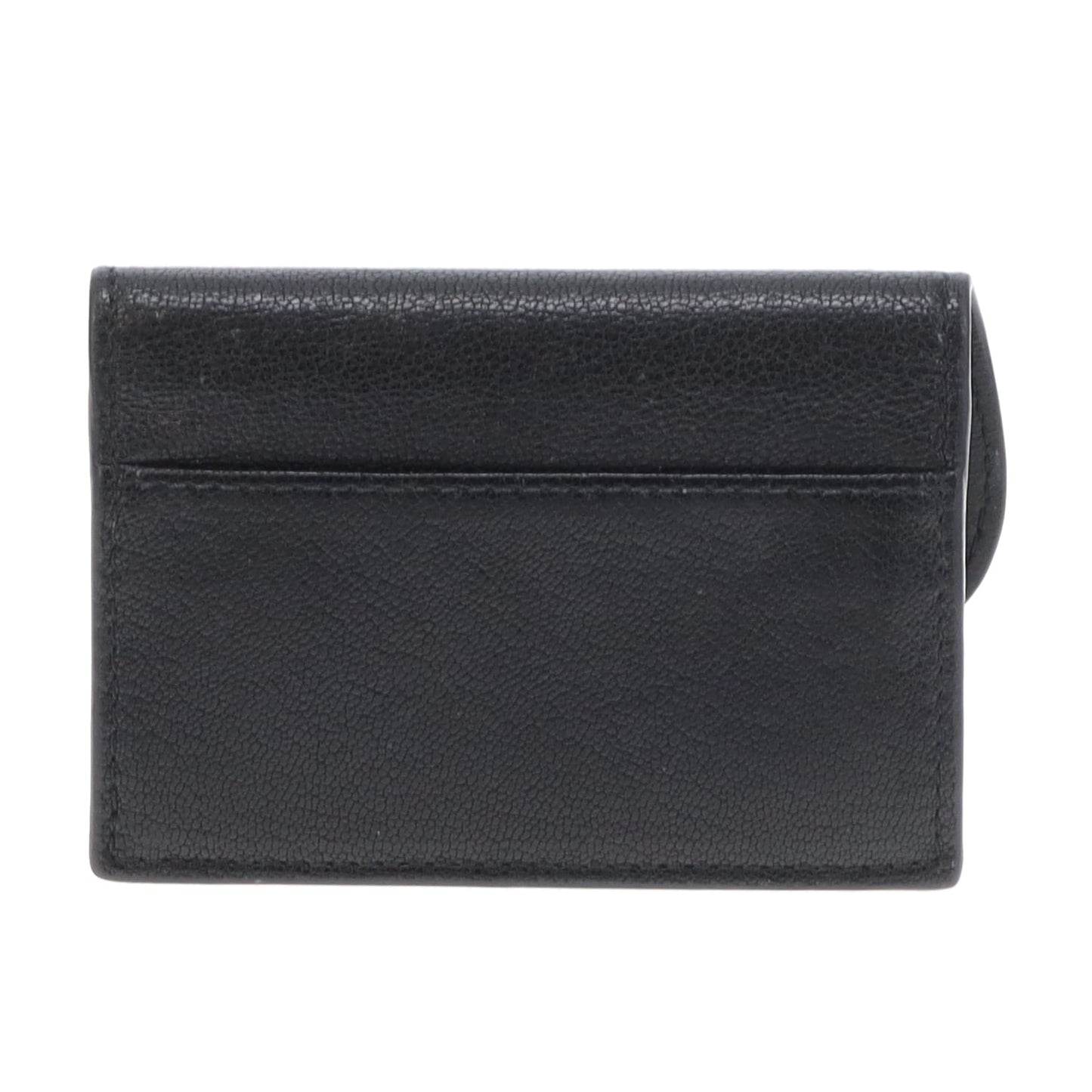 Dior Saddle Card Wallet Black With Gold Hardware