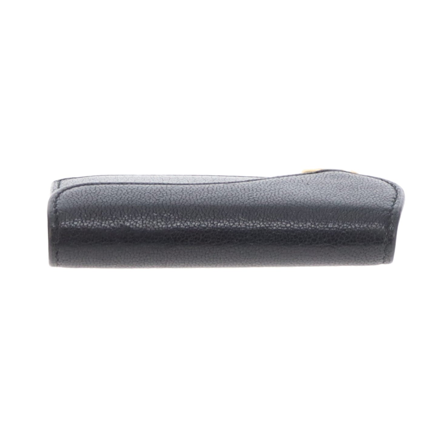 Dior Saddle Card Wallet Black With Gold Hardware