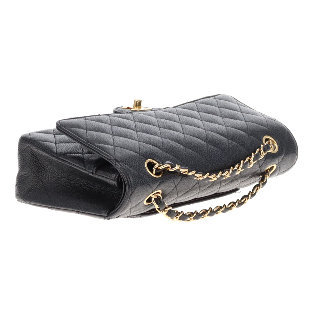 Chanel Classic Double Flap Medium Caviar Leather With Gold Hardware 2020