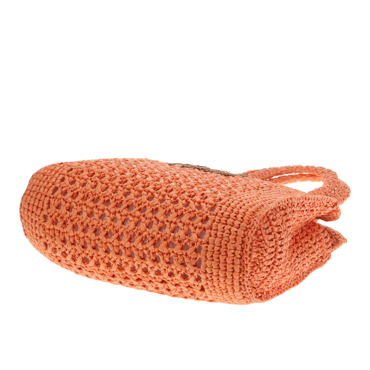 Miu Miu Raffia Tote Small Orange (missing long strap)
